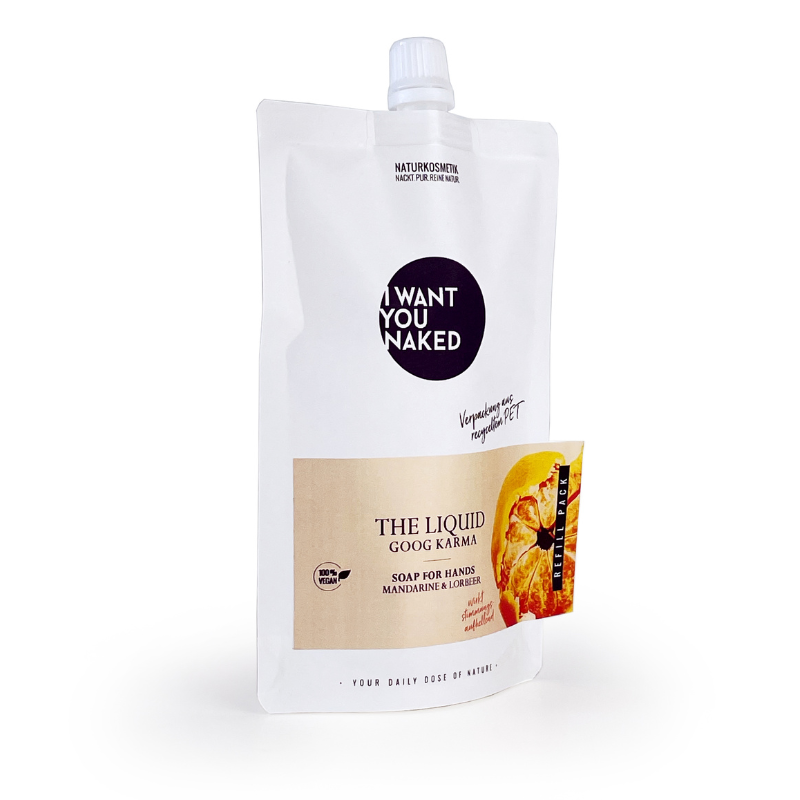 I want you naked THE LIQUID Good Karma con mandarina & laurel Refill 1000ml