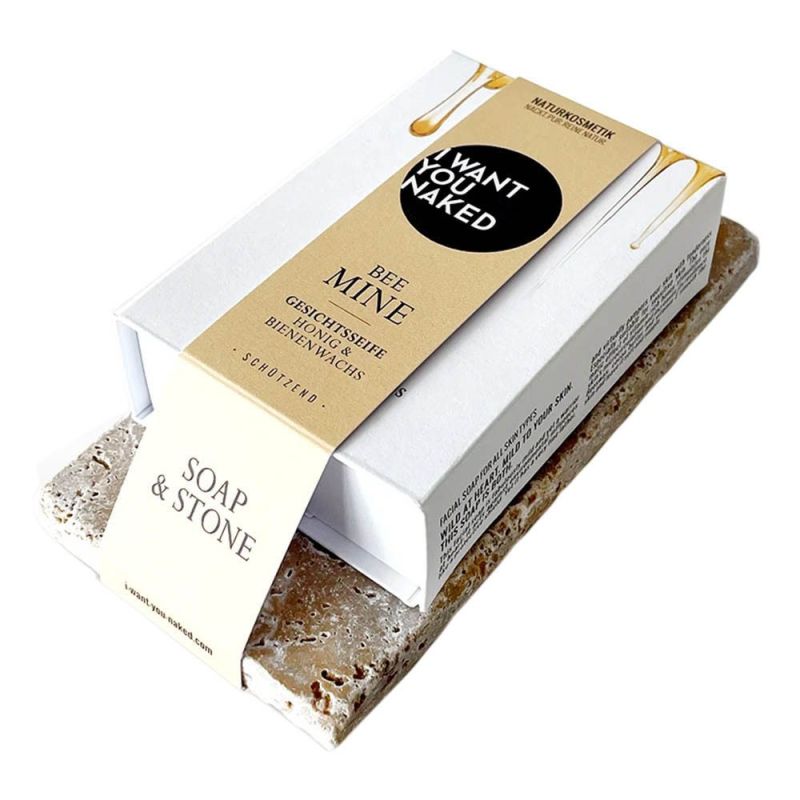I want you naked SOAP & STONE Naked Stone mit jabón facial BEE MINE