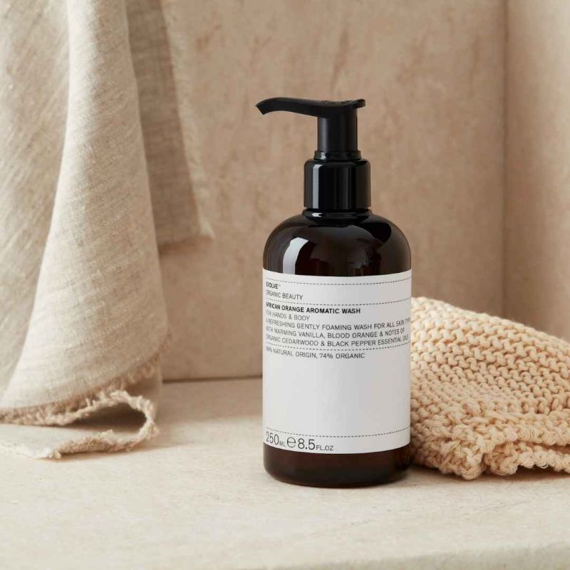 EVOLVE Organic Beauty African Orange Body Wash ACCIÓN