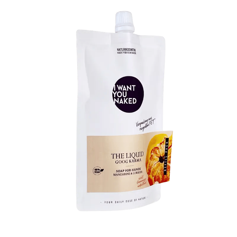 I want you naked THE LIQUID Good Karma con mandarina & laurel Refill 1000ml