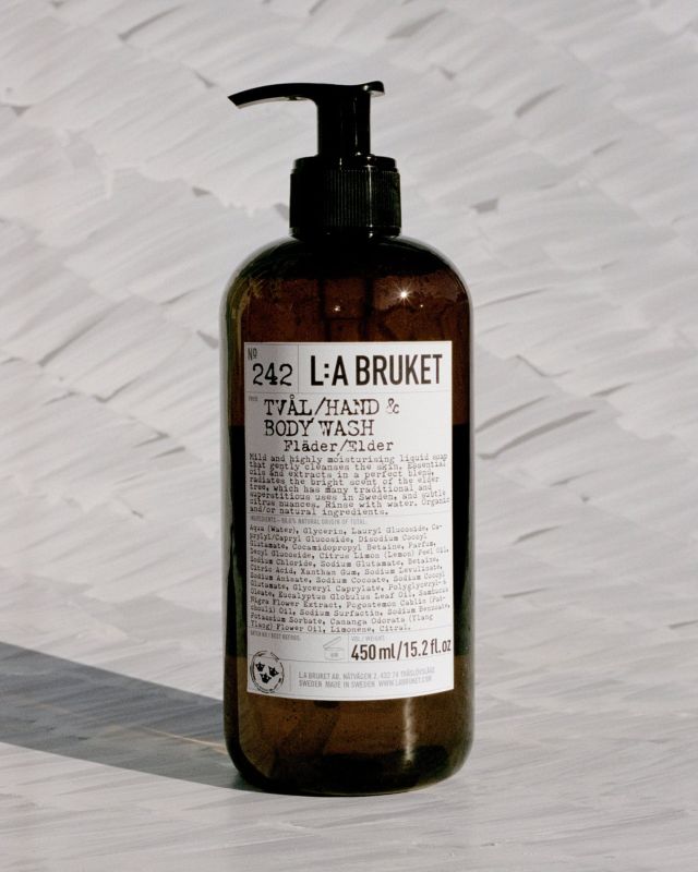 L:A BRUKET No. 242 Hand & Body Wash Elder 450ml jabón líquido
