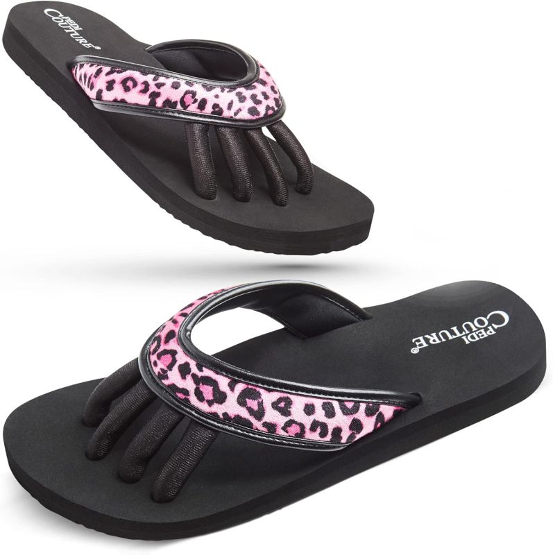 Pedi Couture Sandalia de pedicura Leopardo Salvaje