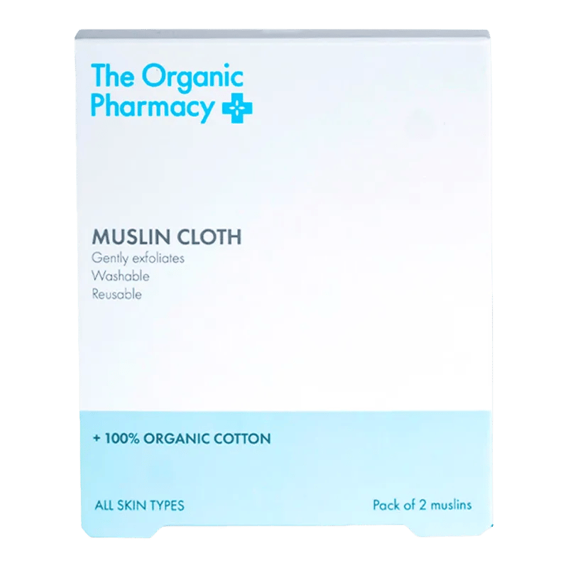 Organic Pharmacy Organic Muslin Cloth 2er Pack Paños de limpieza