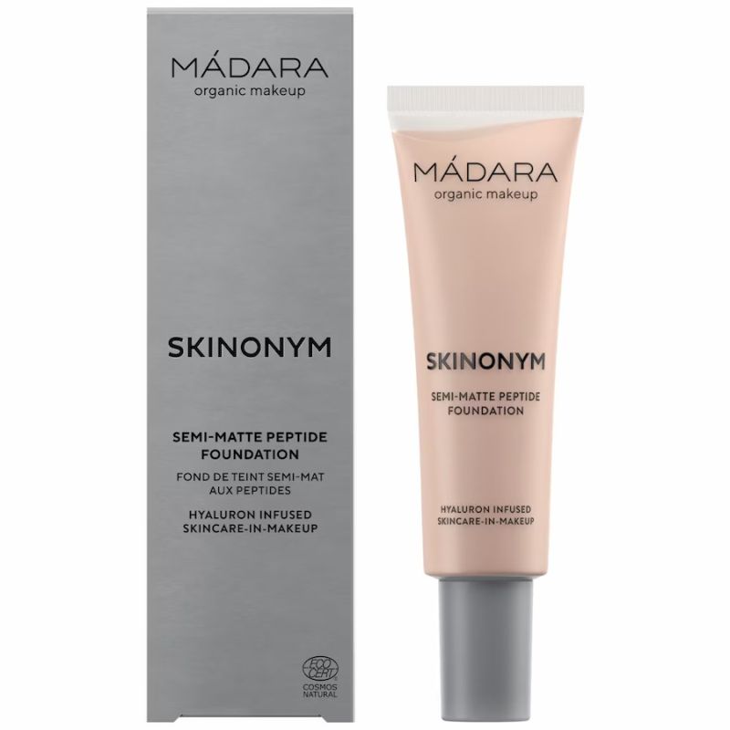 MADARA Organic Skincare SKINONYM Base de Peptidos Semimate, #30 ROSE IVORY