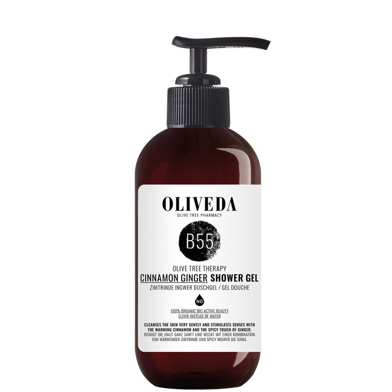 OLIVEDA B55 gel de ducha corteza de canela jengibre Relaxing