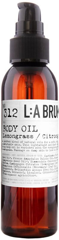 L:A BRUKET No. 312 Aceite corporal de cuerpo Lemongrass Körperöl