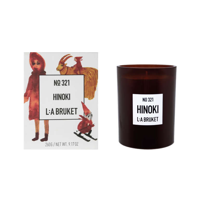 L:A BRUKET No. 321 Vela aromática Hinoki 260g Duftkerze