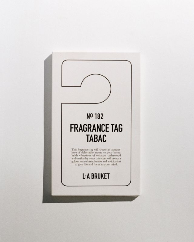 L:A BRUKET No. 182 Fragrance Tag Tabac colgante de fragancia