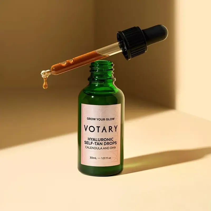 VOTARY Hyaluronic Self-Tan Drops; Calendula and DHA