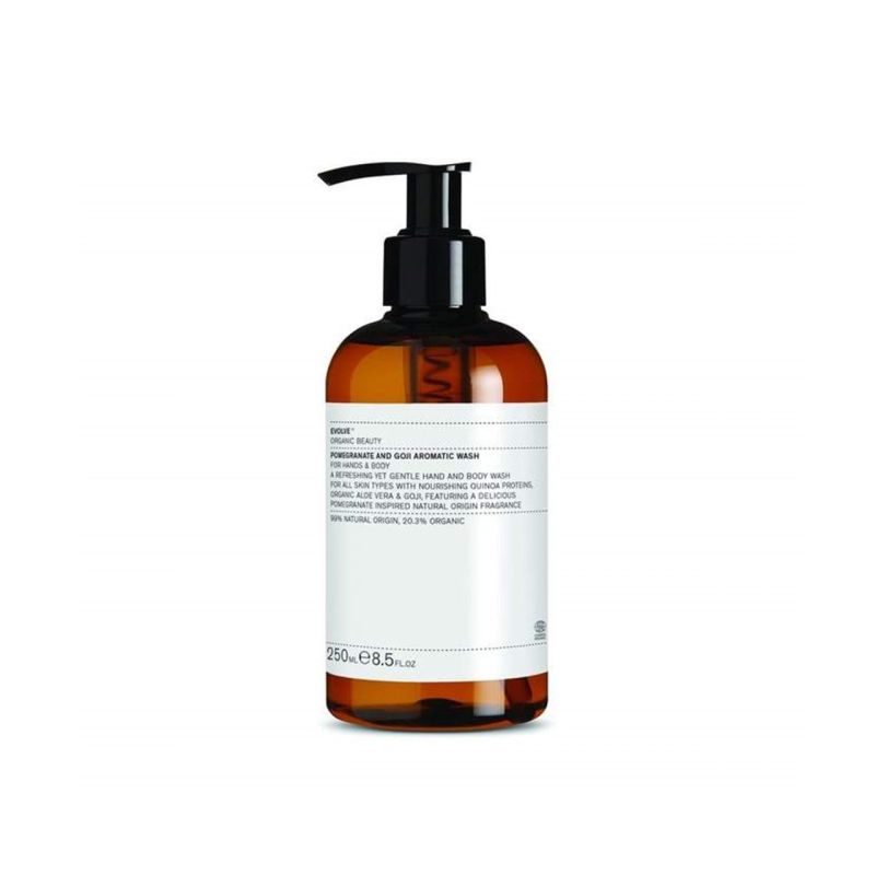 EVOLVE Organic Beauty tamaño de viaje Pomegranate and Goji Aromatic Wash