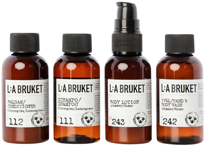 L:A BRUKET No. 239 Travel Kit Lemongrass - 4x55ml