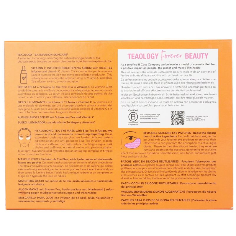 TEAOLOGY Vitamin C Forever Beauty Ritual Máscara para los ojos