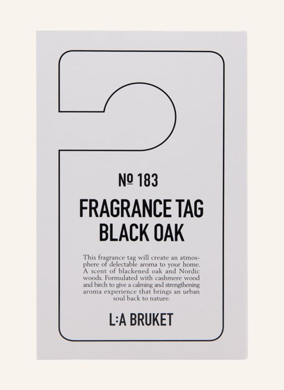 L:A BRUKET No. 183 Fragrance Tag Black Oak colgante de fragancia