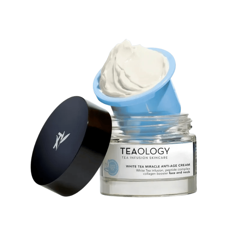 TEAOLOGY Crema facial antienvejecimiento milagrosa de té blanco RECARGA