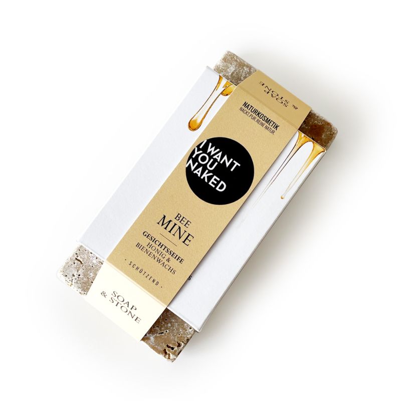 I want you naked SOAP & STONE Naked Stone mit jabón facial BEE MINE