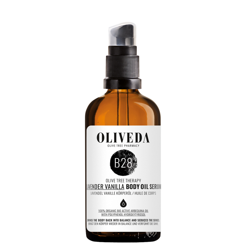 OLIVEDA B28 aceite corporal lavanda vainilla anti-estrés