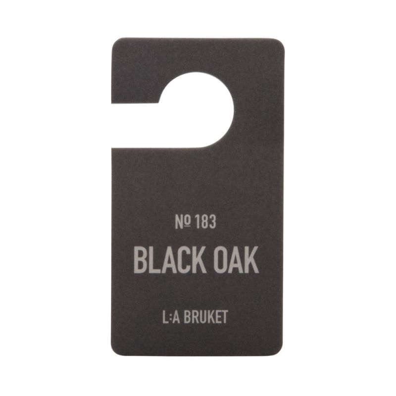 L:A BRUKET No. 183 Fragrance Tag Black Oak colgante de fragancia