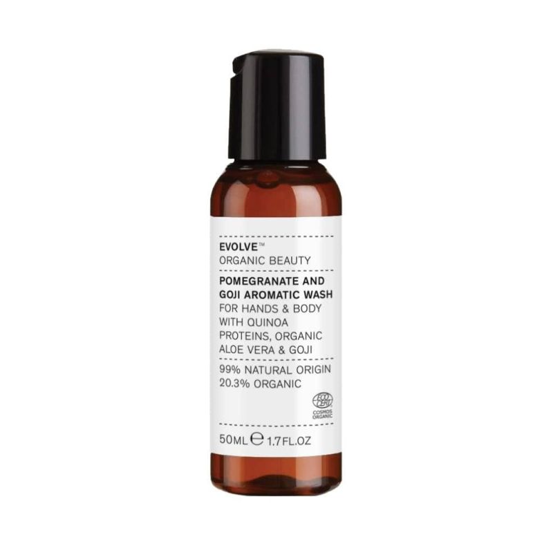 EVOLVE Organic Beauty Pomegranate y Goji AROMÁTICO Wash