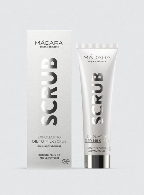 MADARA Organic Skincare SCRUB exfoliante de aceite a leche
