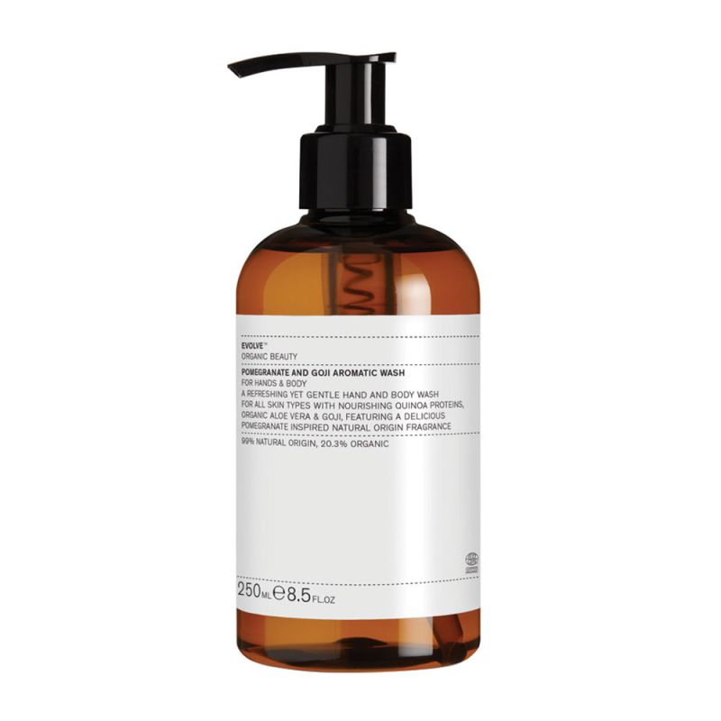EVOLVE Organic Beauty Pomegranate y Goji AROMÁTICO Wash
