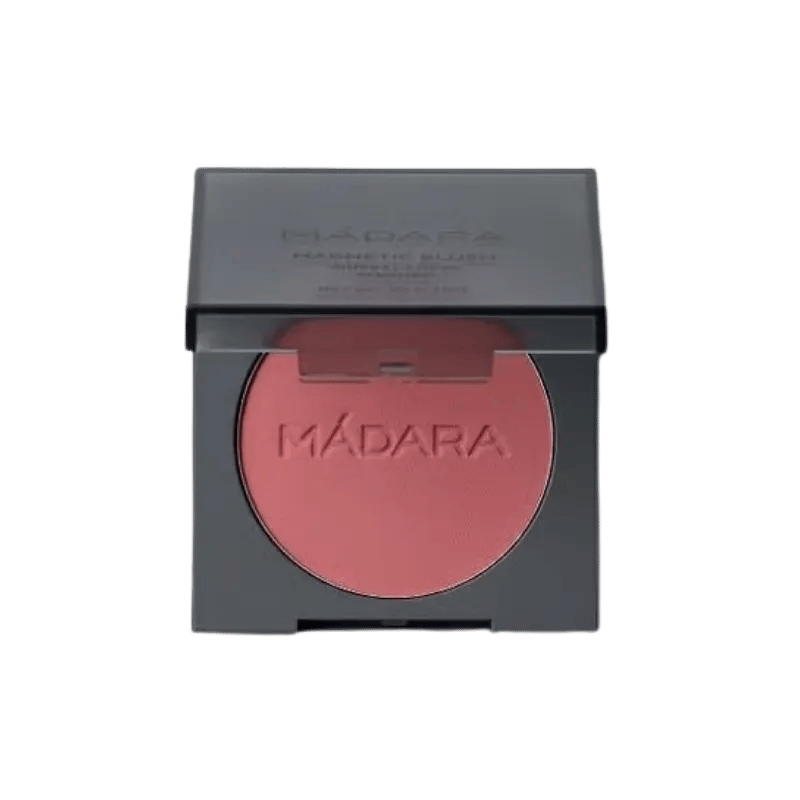 MADARA Organic Skincare Blush magnético, rubor mineral para mejillas, #3 mejillas frías