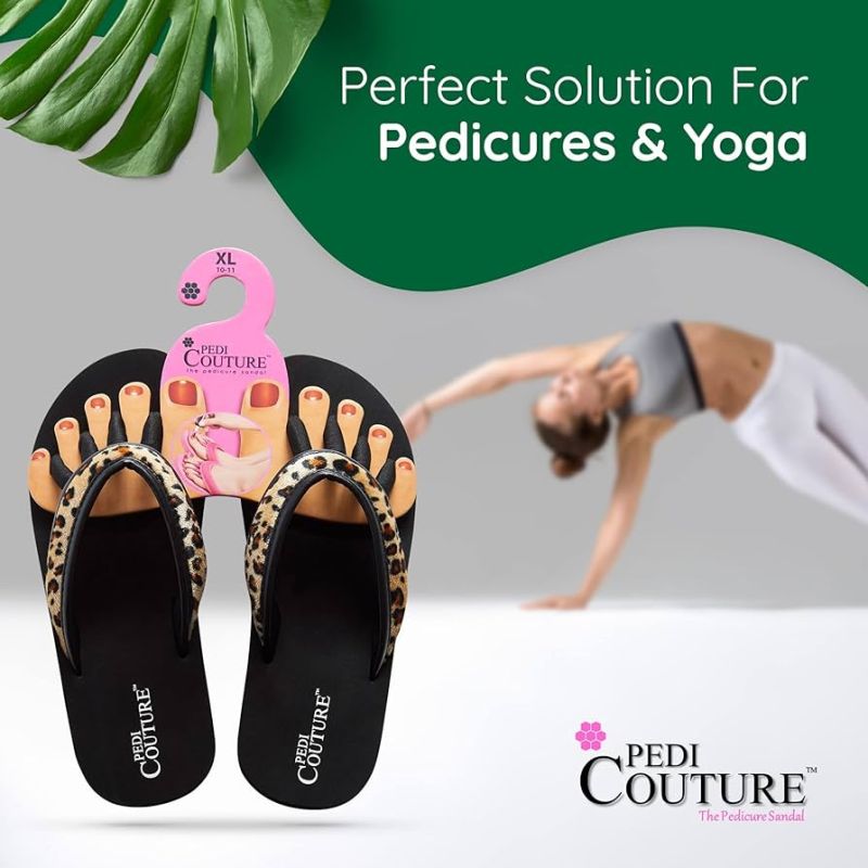 Pedi Couture Sandalia de pedicura Leopardo Salvaje